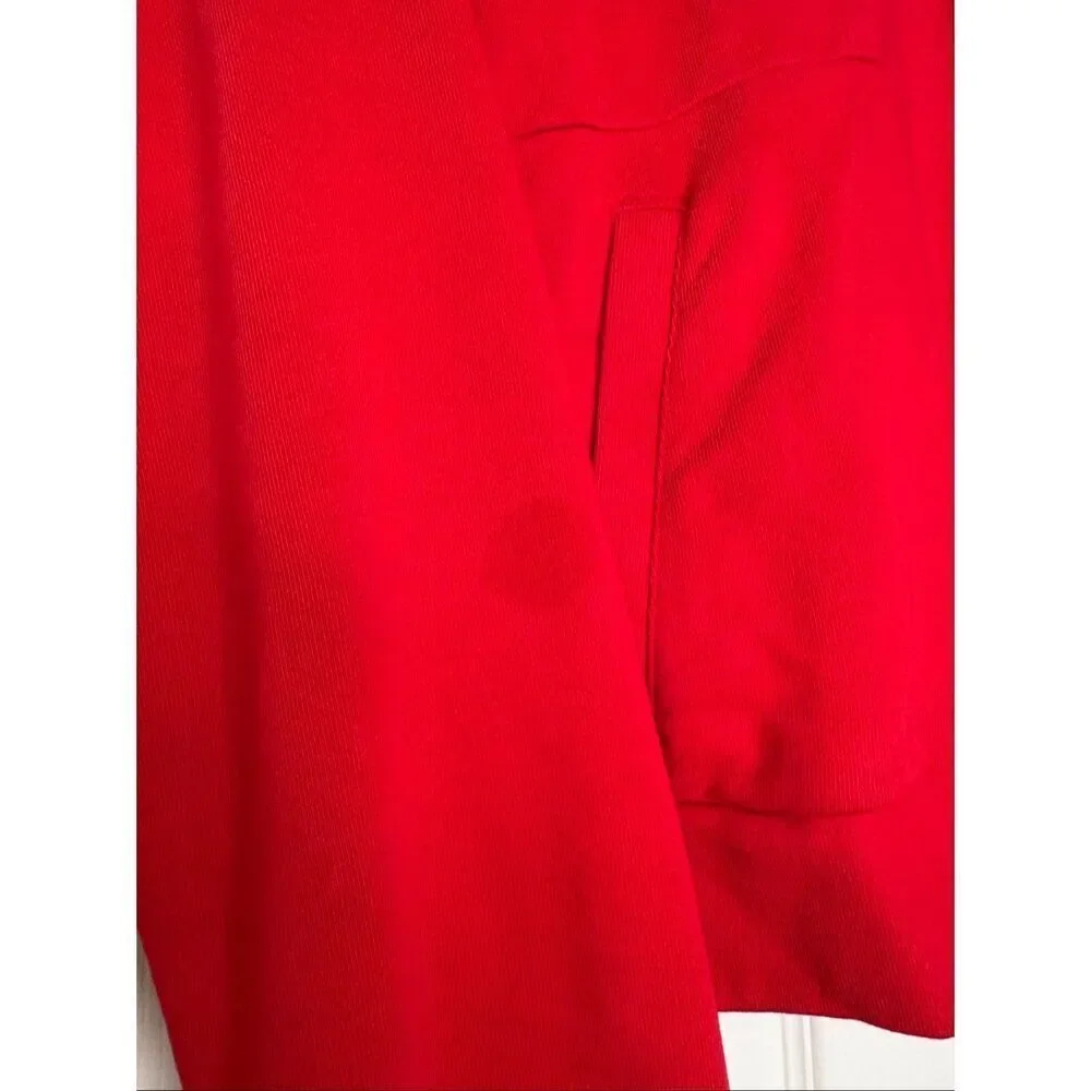 Nike USA Womens Basketball 2024 Olympic Village Red Fleece Sweatshirt Size Small